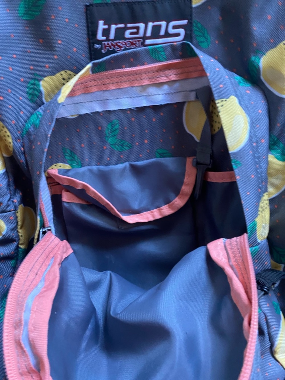 Trans by JanSport  lovely Lemon Print supermax backpack - Picture 8 of 13